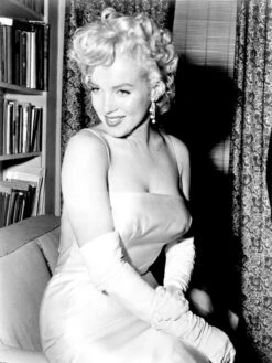 Marilyn Monroe During A Party For The Birth Of The Marilyn Monroe Productions, 1955