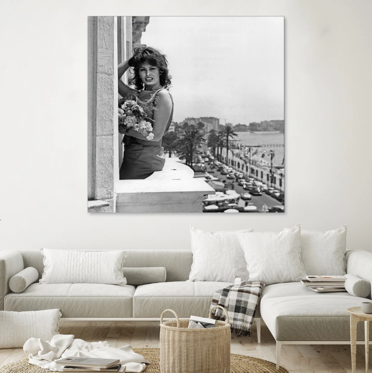 Sophia Loren During Cannes Festival On May 13, 1959 At The Balcony Of Carlton Hotel - Image 9