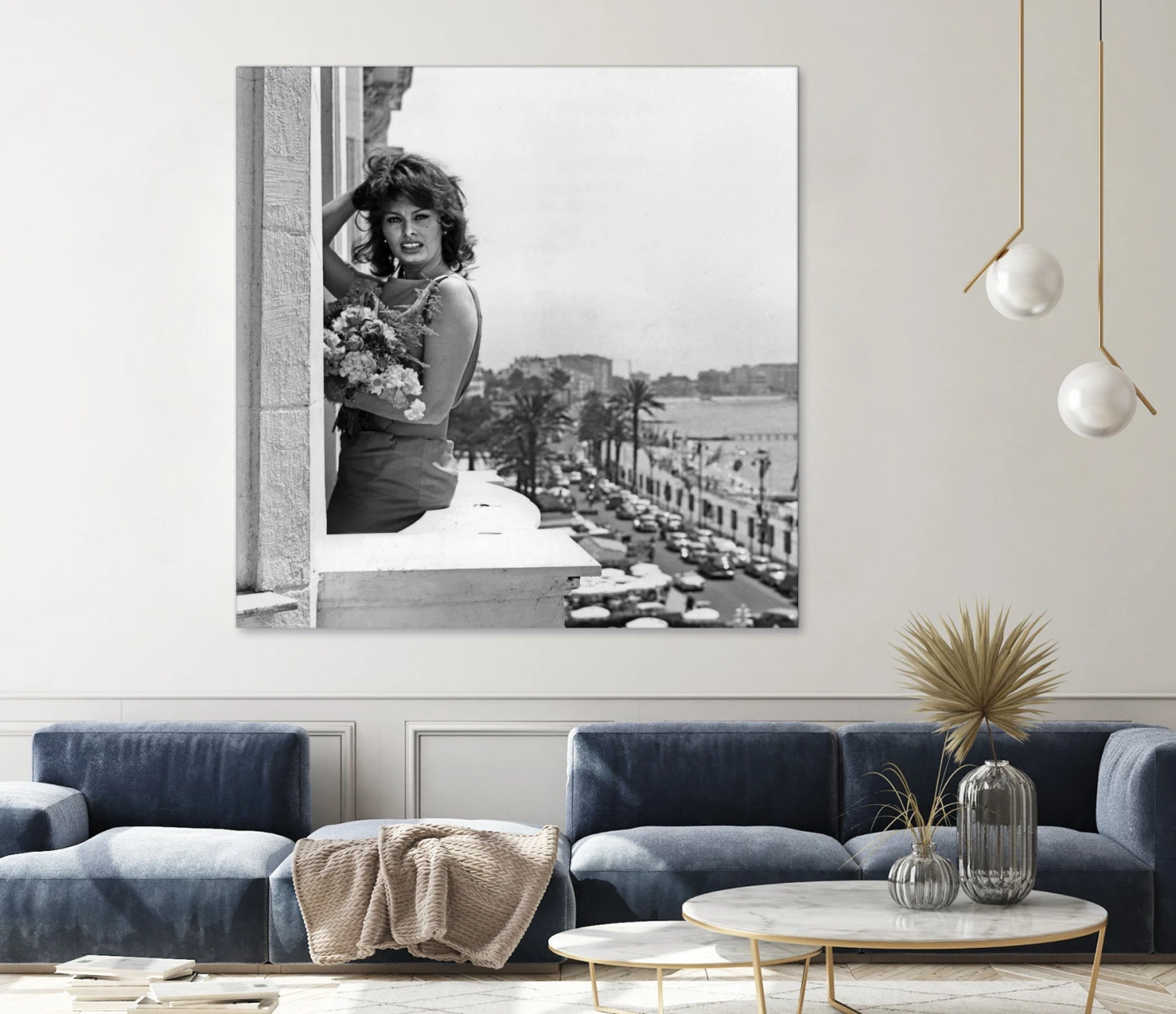 Sophia Loren During Cannes Festival On May 13, 1959 At The Balcony Of Carlton Hotel - Image 4