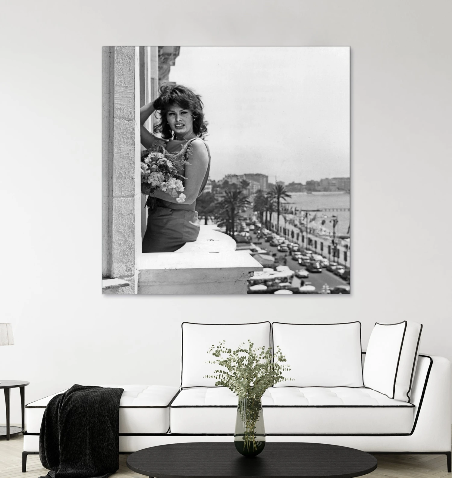 Sophia Loren During Cannes Festival On May 13, 1959 At The Balcony Of Carlton Hotel - Image 3