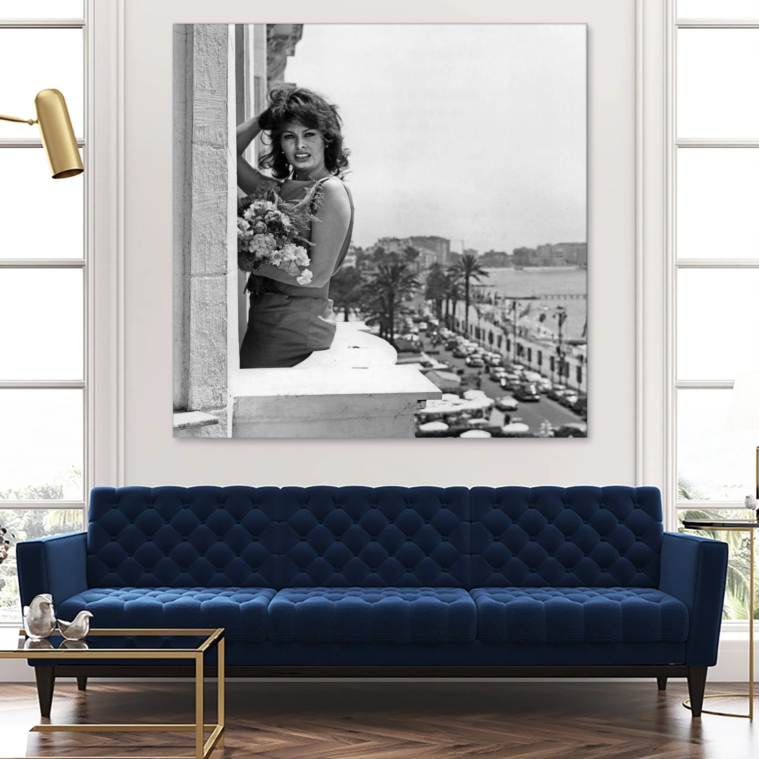 Sophia Loren During Cannes Festival On May 13, 1959 At The Balcony Of Carlton Hotel - Image 6