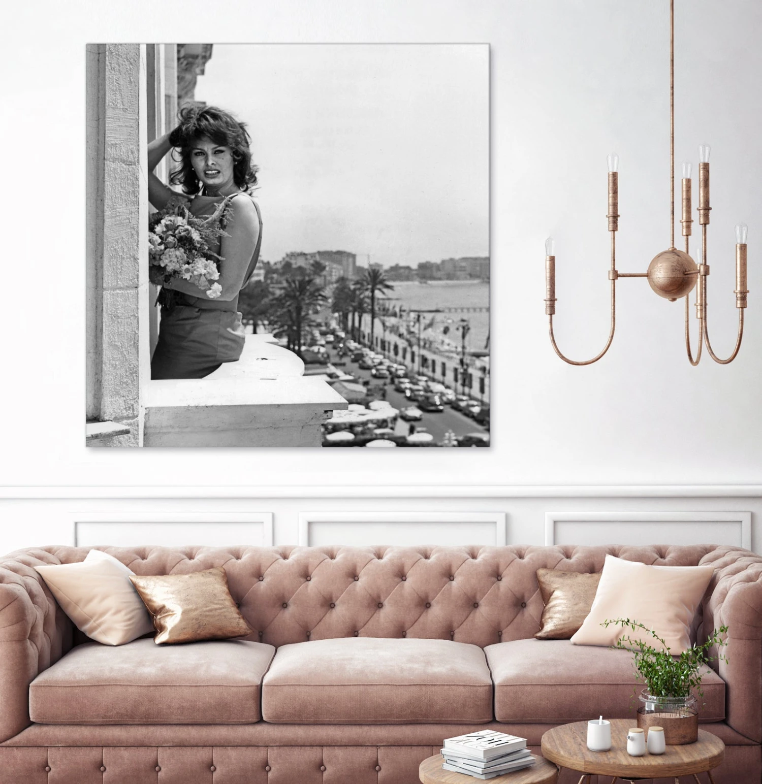 Sophia Loren During Cannes Festival On May 13, 1959 At The Balcony Of Carlton Hotel - Image 5