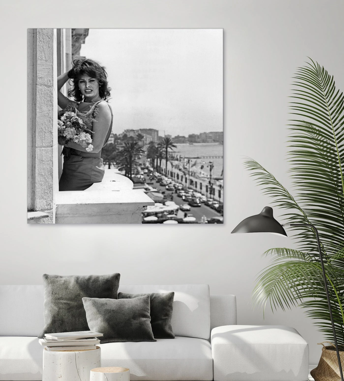 Sophia Loren During Cannes Festival On May 13, 1959 At The Balcony Of Carlton Hotel - Image 12