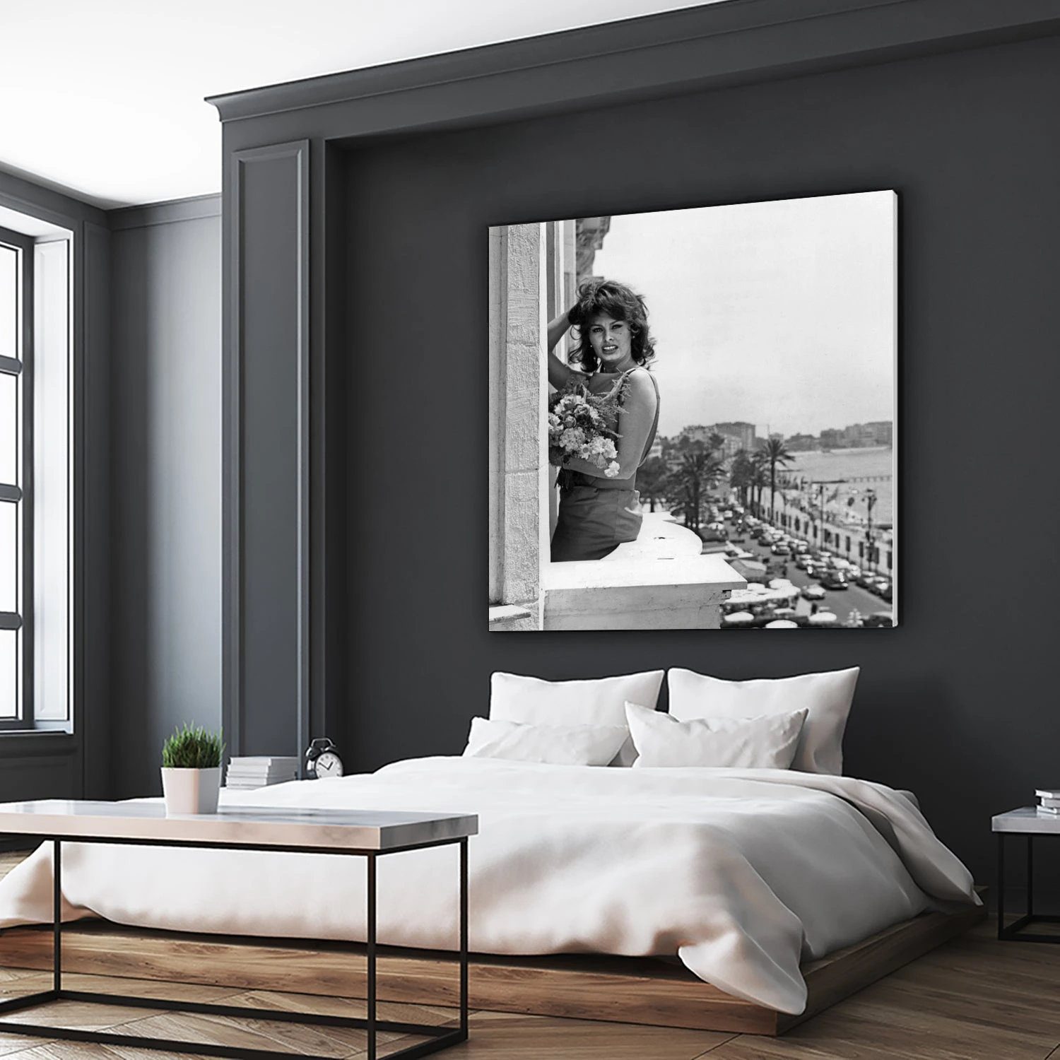 Sophia Loren During Cannes Festival On May 13, 1959 At The Balcony Of Carlton Hotel - Image 8