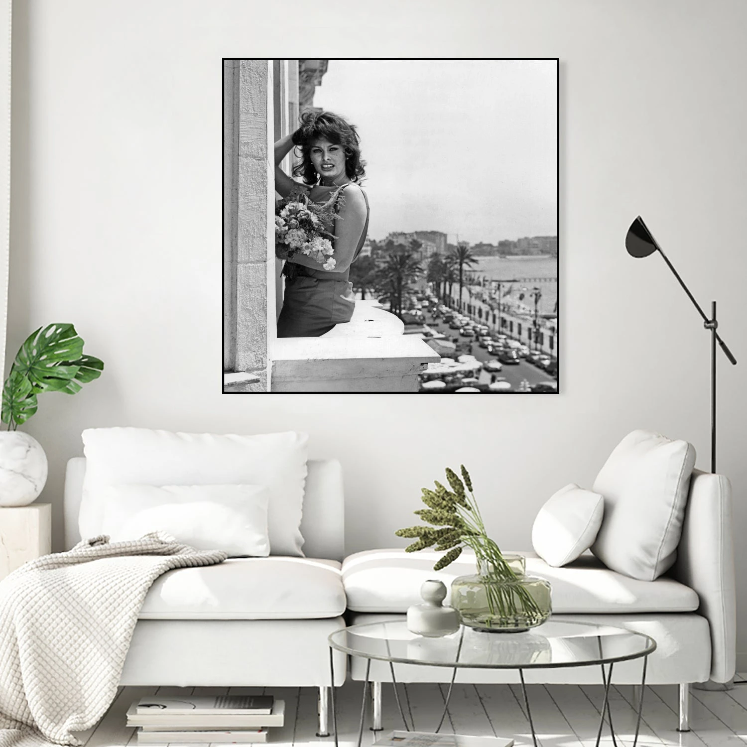 Sophia Loren During Cannes Festival On May 13, 1959 At The Balcony Of Carlton Hotel - Image 17