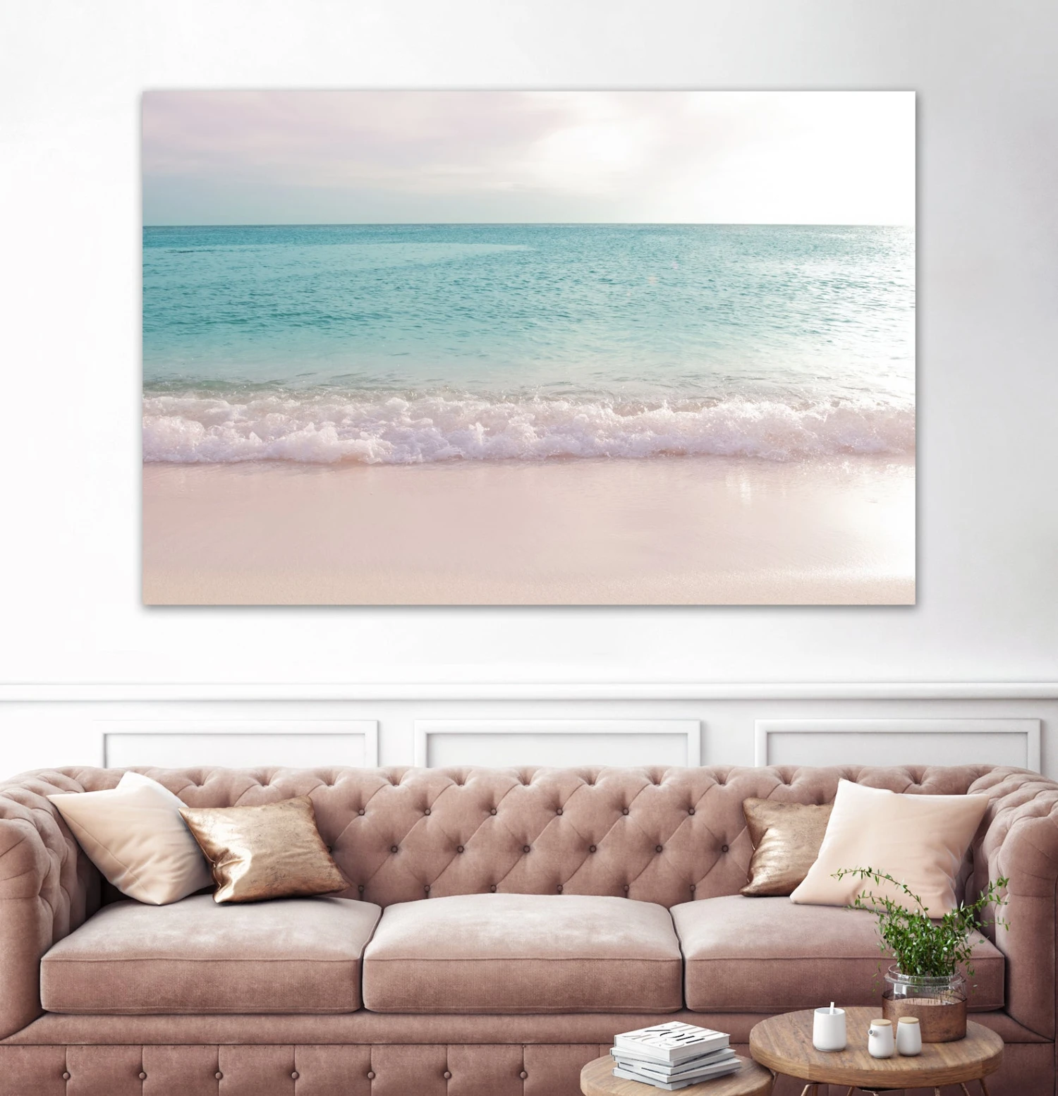 Soft Pastel Ocean Waves 1 - Image 3