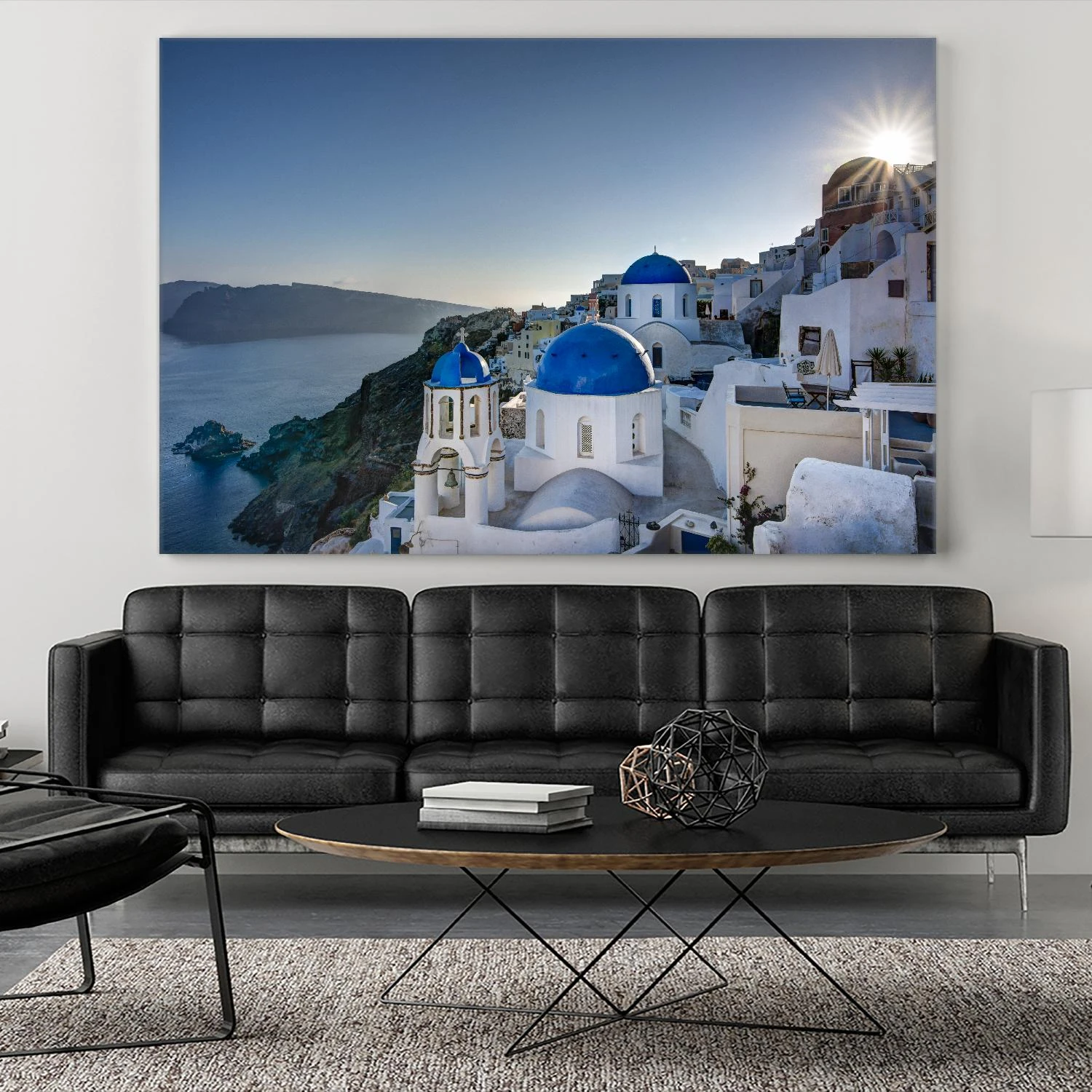 Beautiful Blue Domes Of Santorini, Greece - Image 6