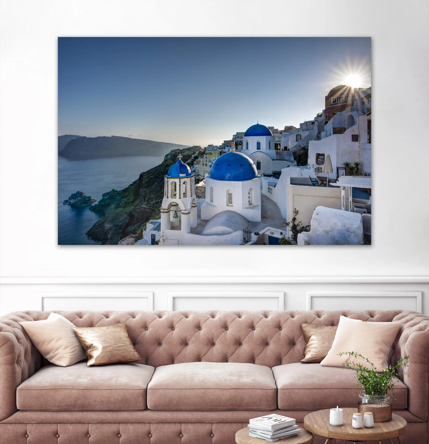 Beautiful Blue Domes Of Santorini, Greece - Image 3