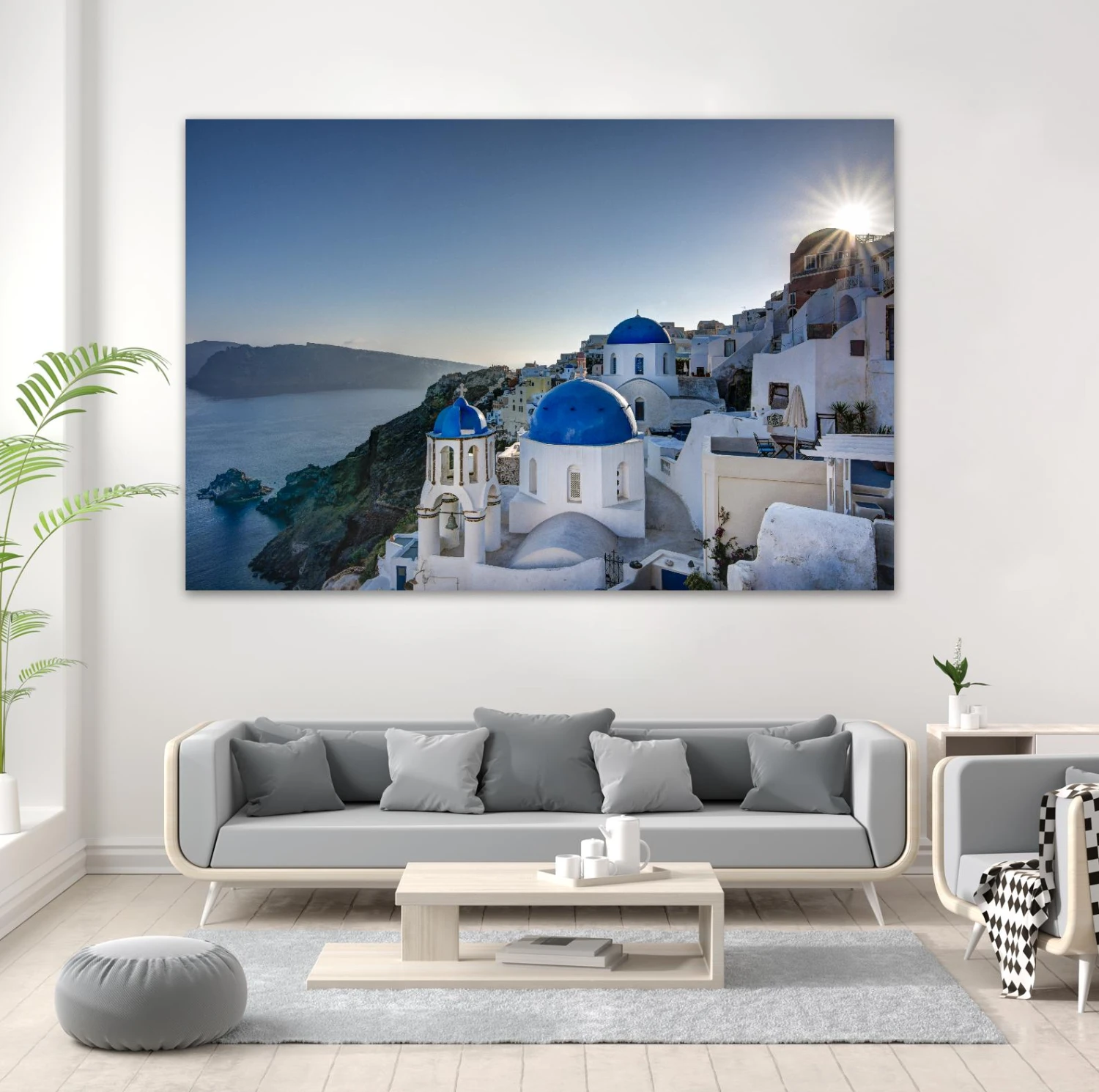 Beautiful Blue Domes Of Santorini, Greece - Image 9