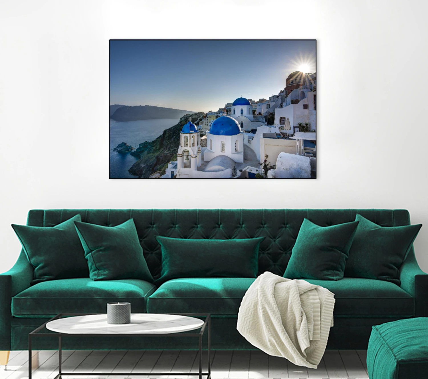 Beautiful Blue Domes Of Santorini, Greece - Image 17