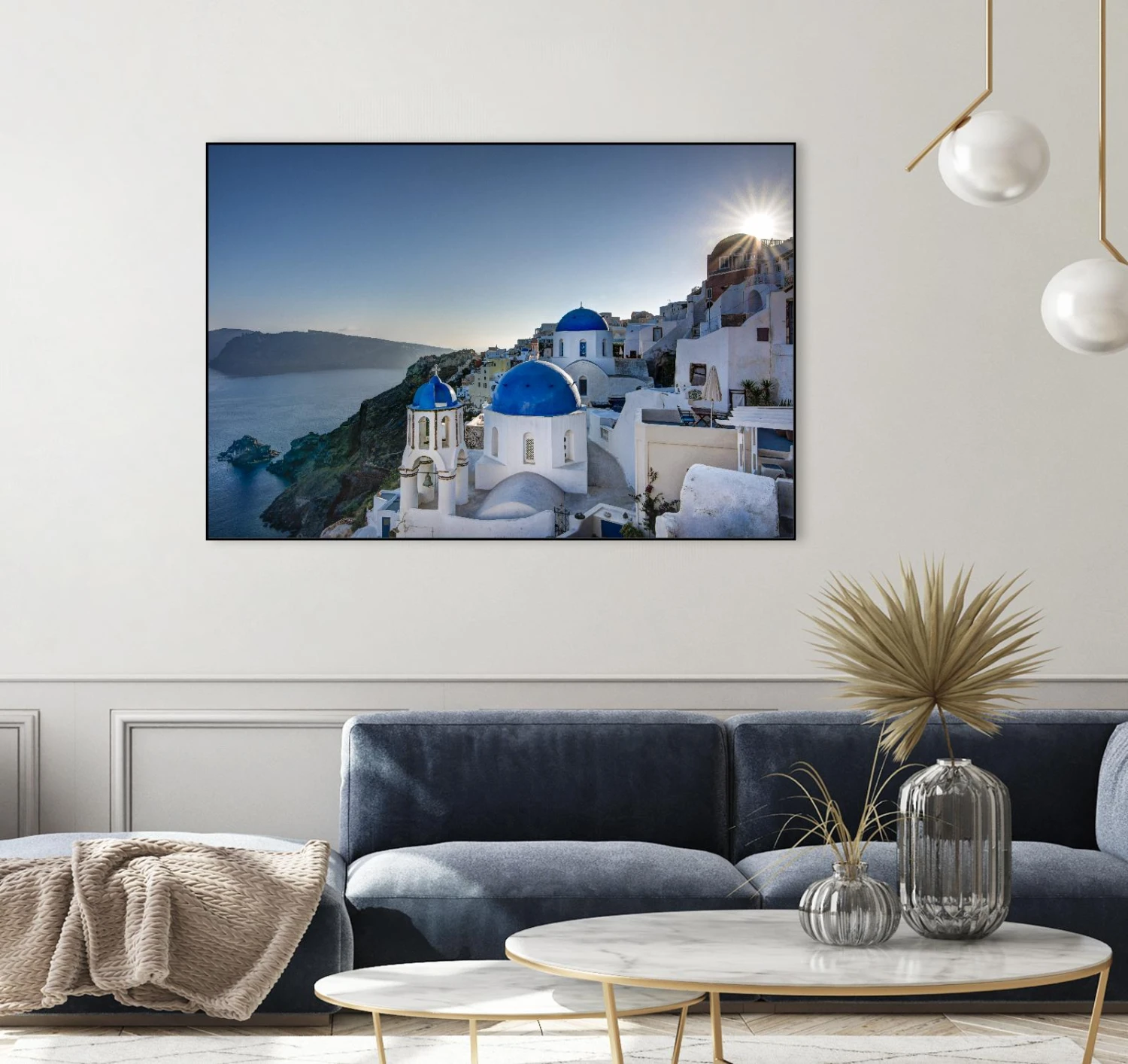 Beautiful Blue Domes Of Santorini, Greece - Image 20