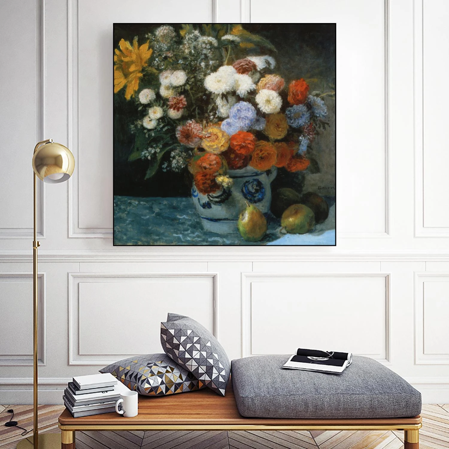 Fleurs Dans Un Pot En Faïance - Image 6