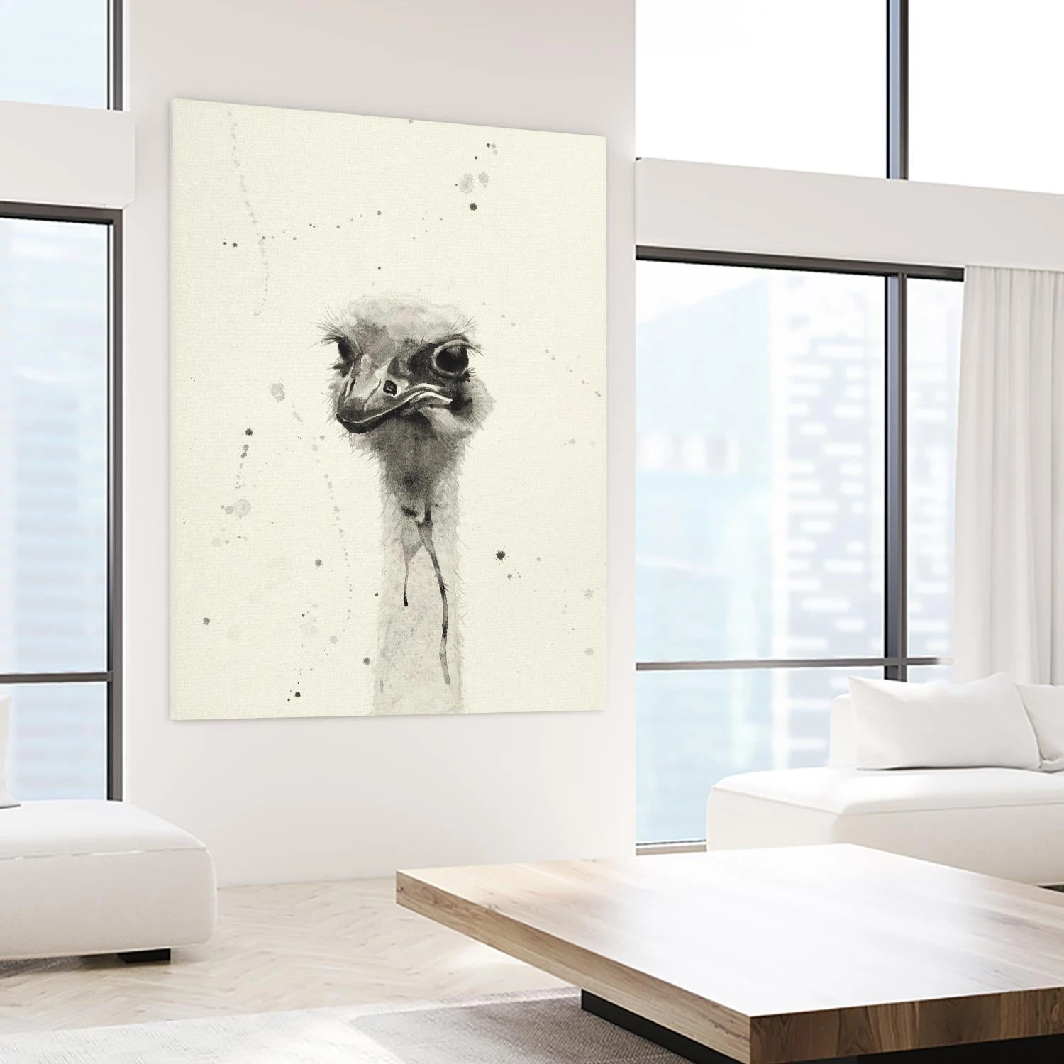 Watercolor Ostrich 2 - Image 8