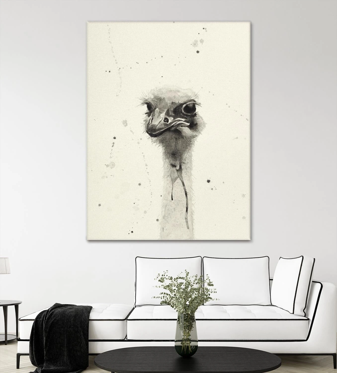 Watercolor Ostrich 2 - Image 3