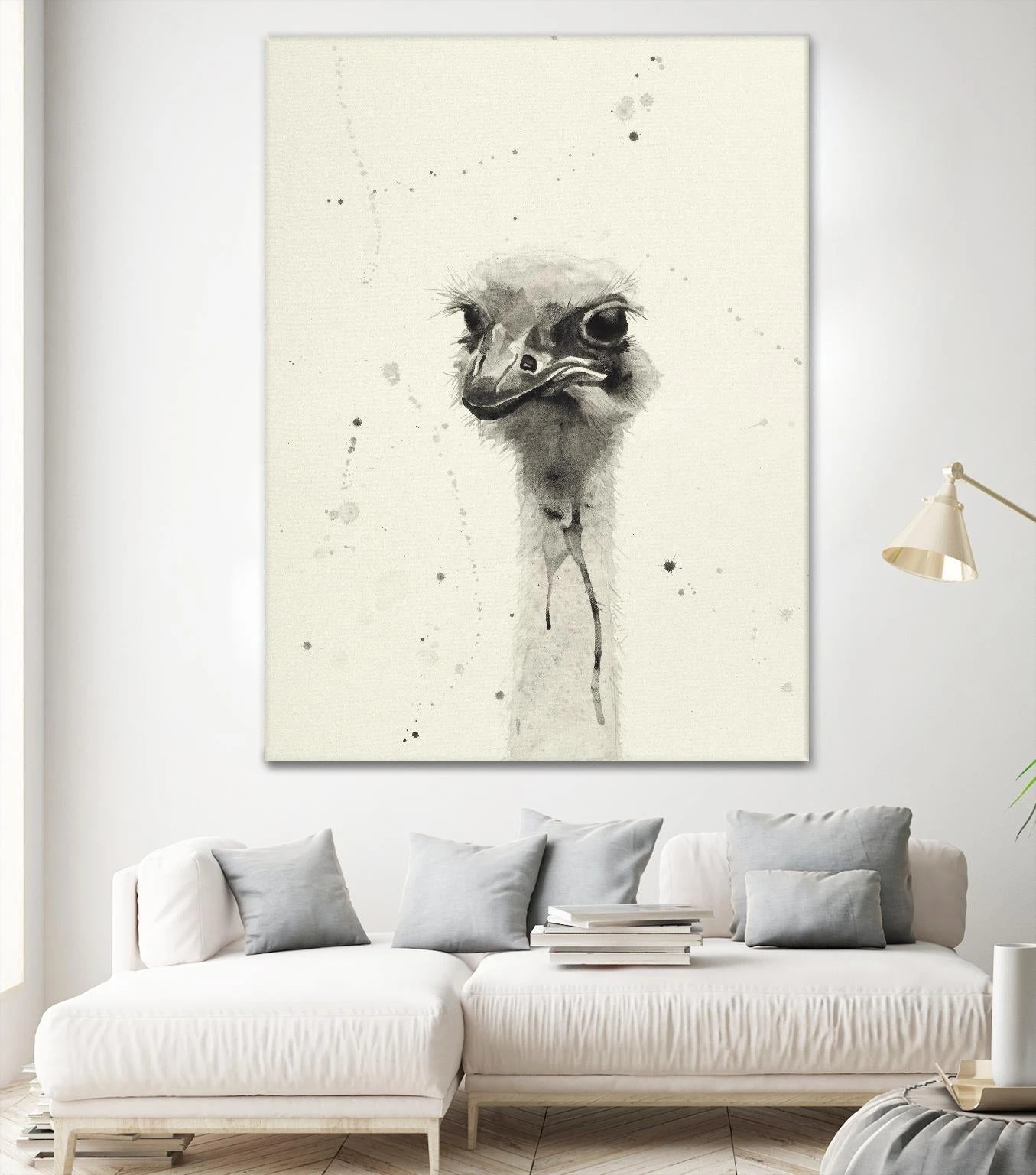 Watercolor Ostrich 2 - Image 2