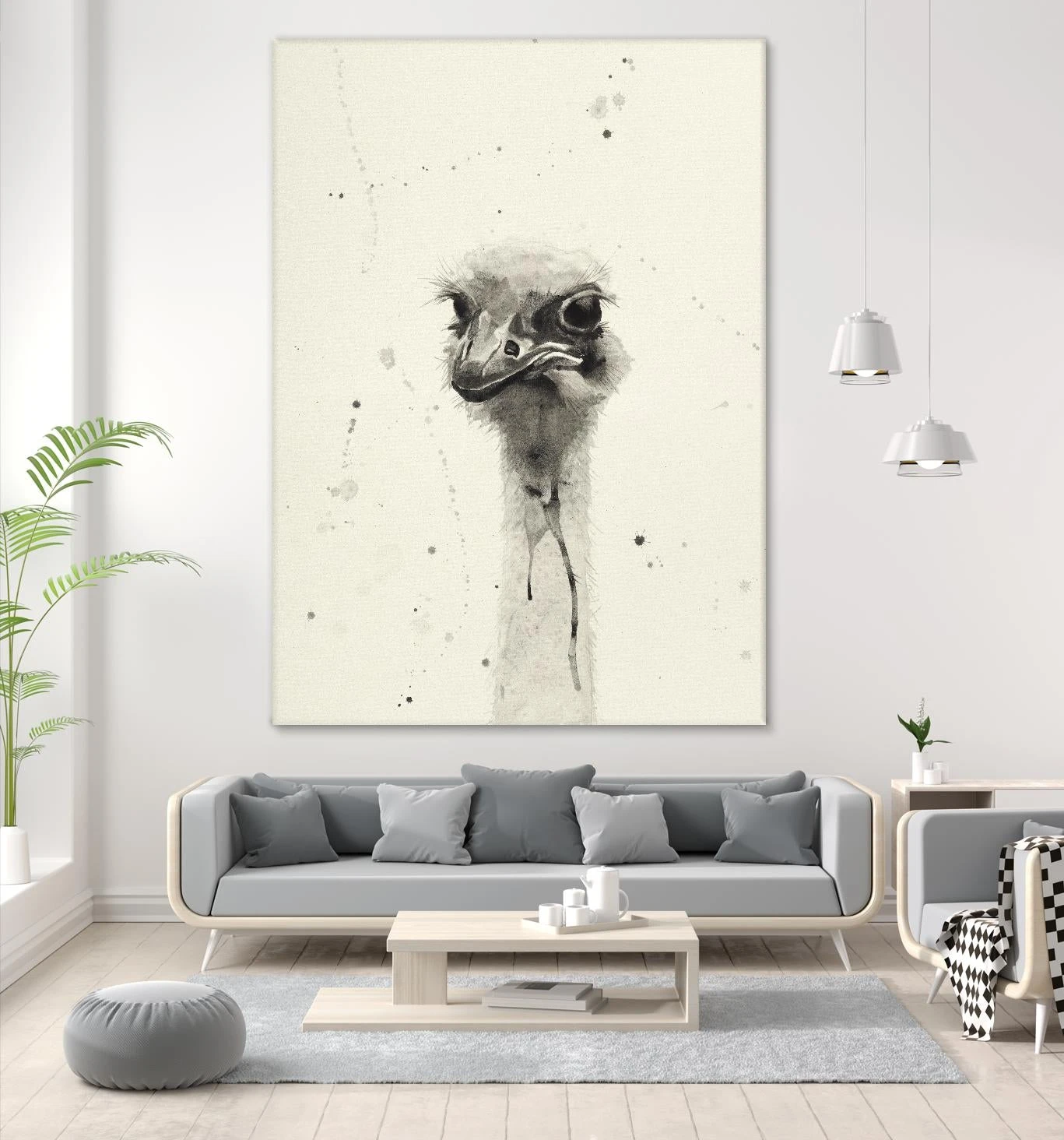 Watercolor Ostrich 2 - Image 7