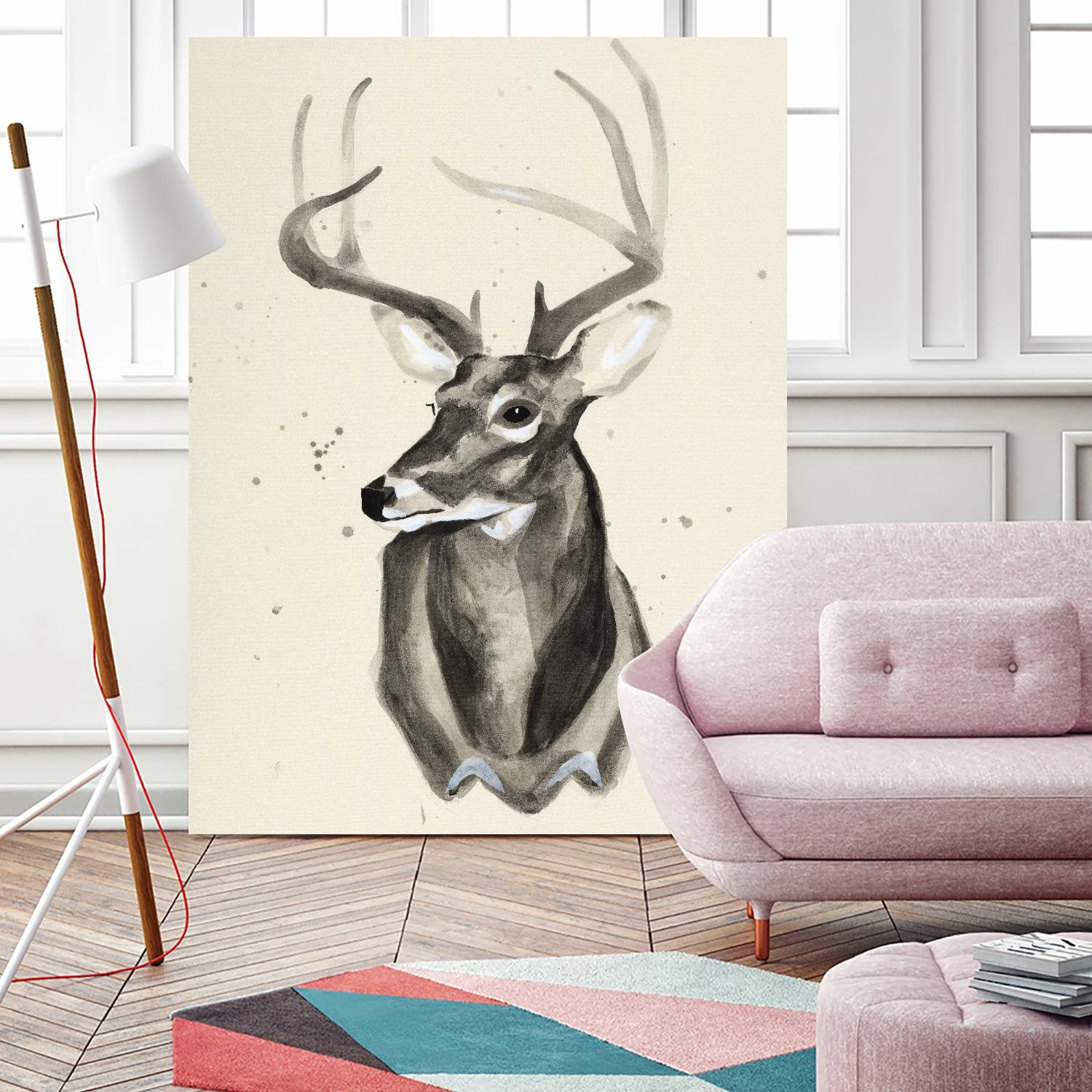 Watercolor Deer Head 3 - Image 11