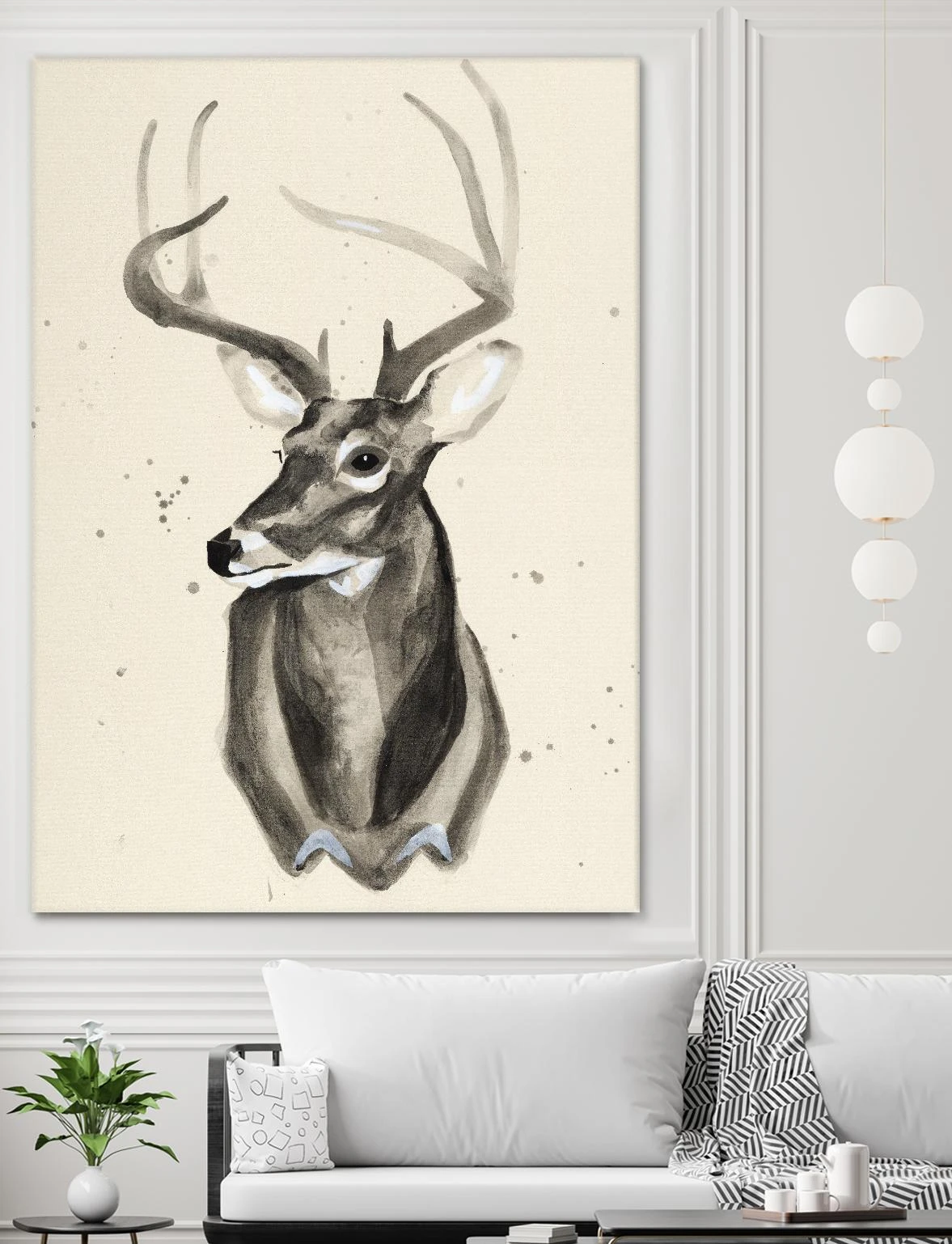 Watercolor Deer Head 3 - Image 10