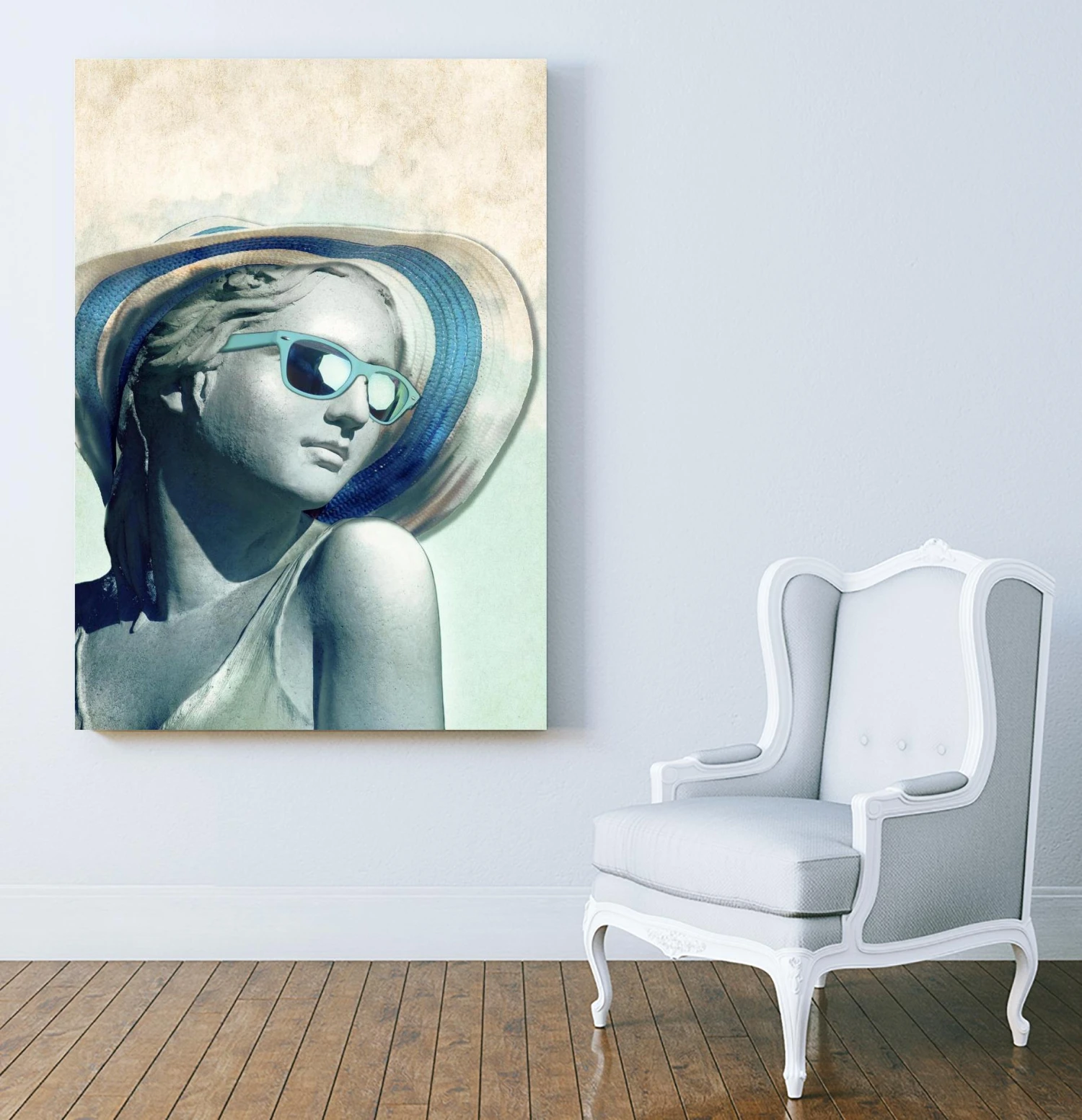 Hipster Statue With Sunhat - Image 17