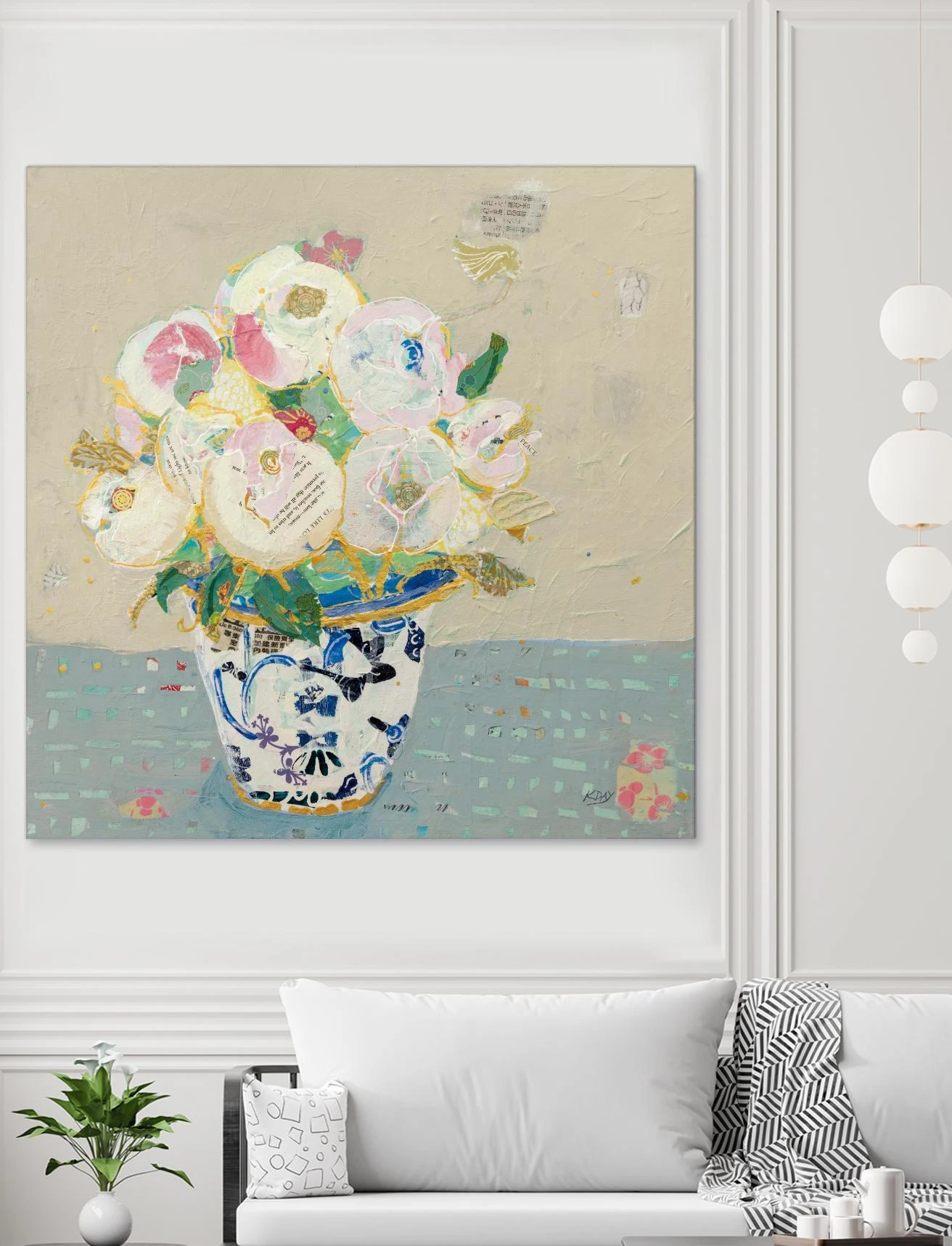 Kristens Peonies Neutral - Image 14