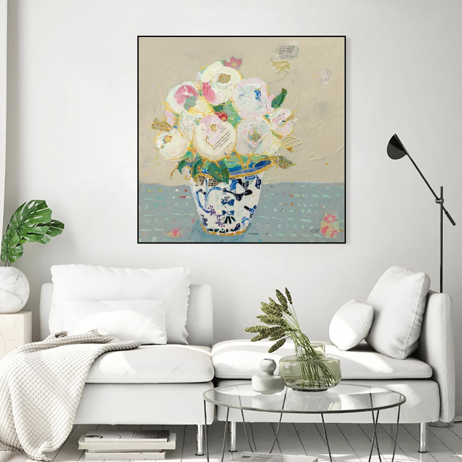 Kristens Peonies Neutral - Image 17