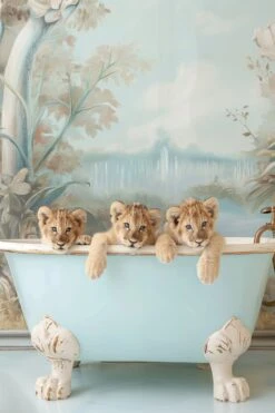Blue Lagoon Lion Cubs