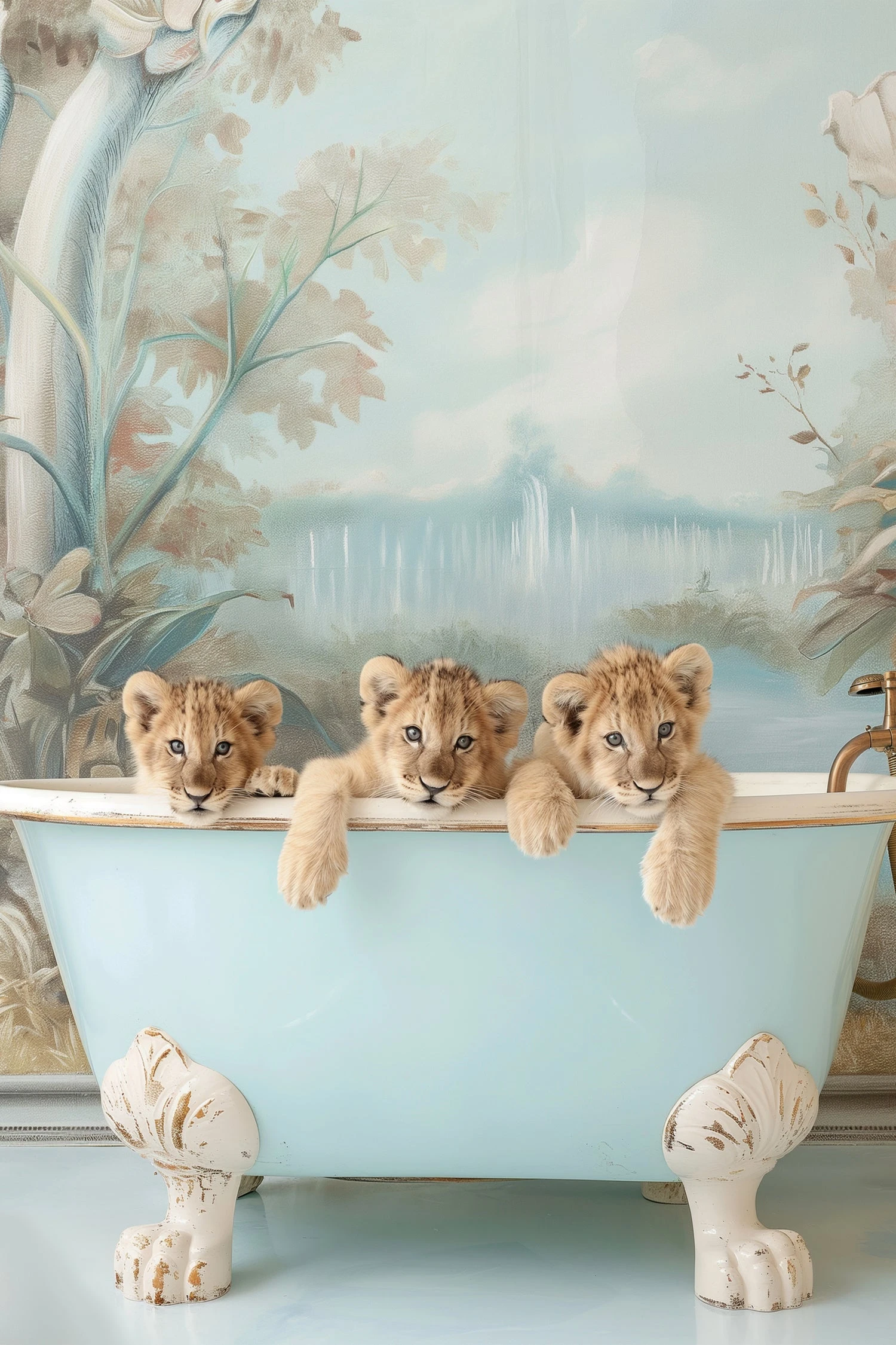 Blue Lagoon Lion Cubs