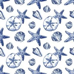 Deep Ocean Treasures White Pattern