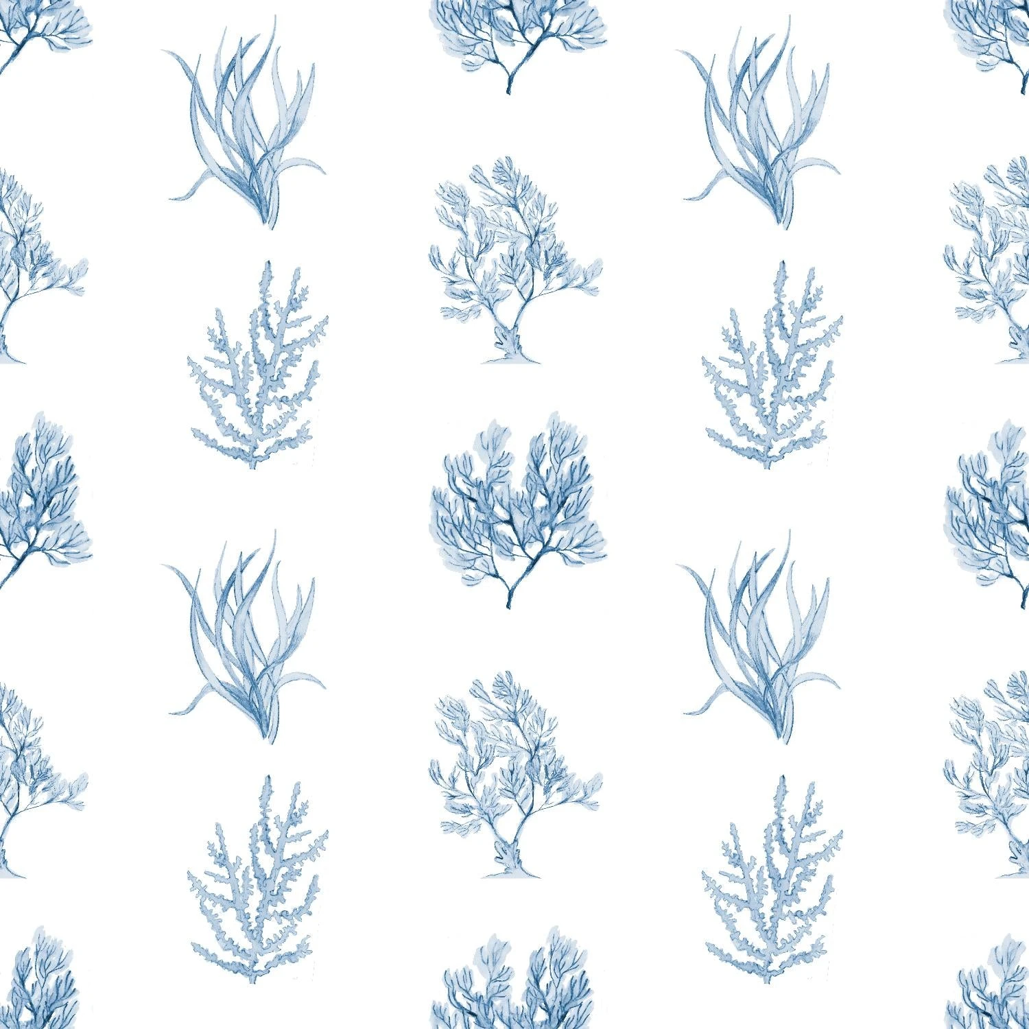 Blue Seagrass Pattern